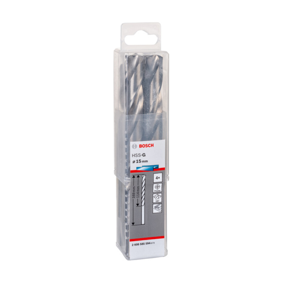 Perceuse à métaux Bosch HSS-Co, DIN 338, 8 x 75 x 117 mm