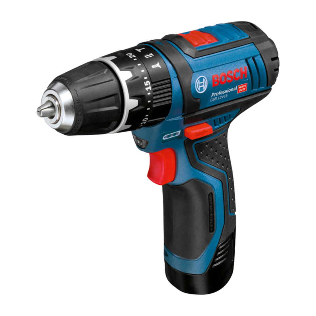 Perceuse à percussion Bosch alimentée par batterie GSB 12V-15 Solo Version L-BOXX
