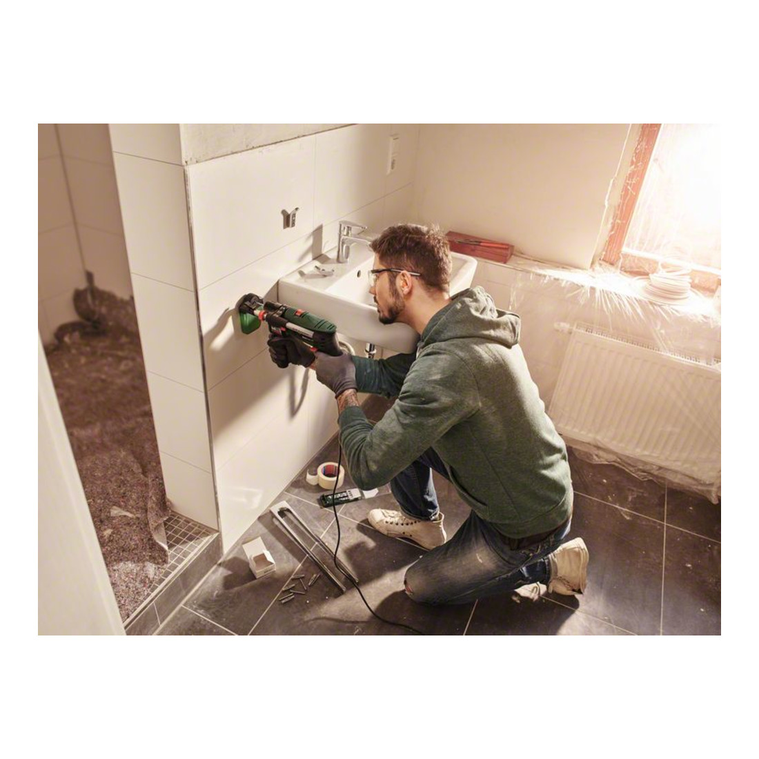 Perceuse à percussion Bosch EasyImpact 550, avec Drill Assistant