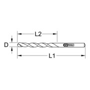 Perceuse à percussion KS Tools avec pointe en carbure, 12 mm, paquet de 10-3
