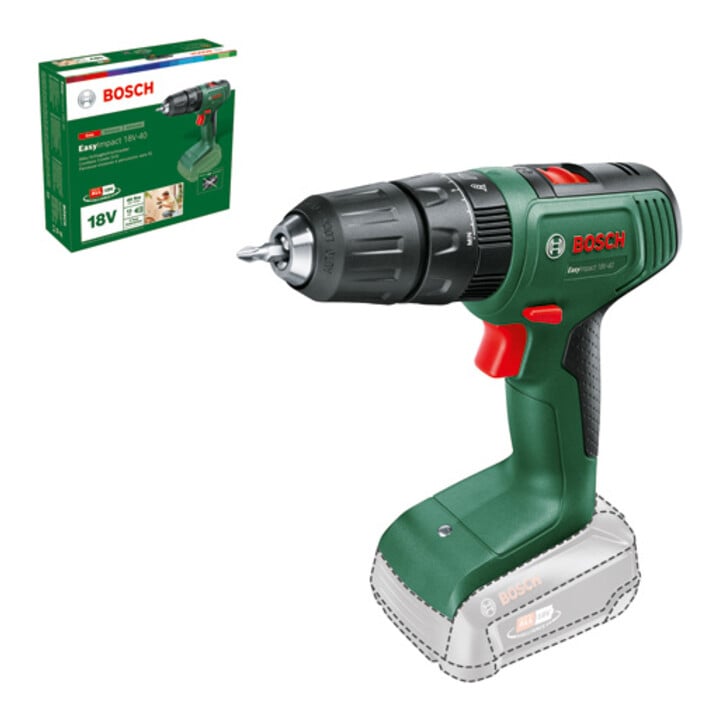 Perceuse à percussion sans fil Bosch EasyImpact 18V-40