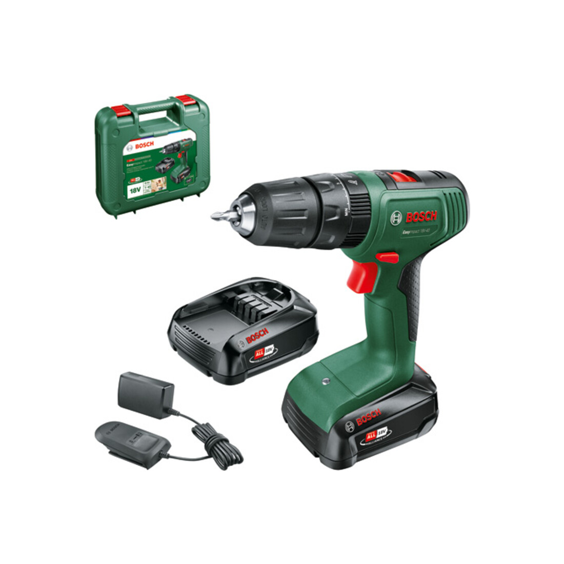 Perceuse à percussion sans fil Bosch EasyImpact 18V-40
