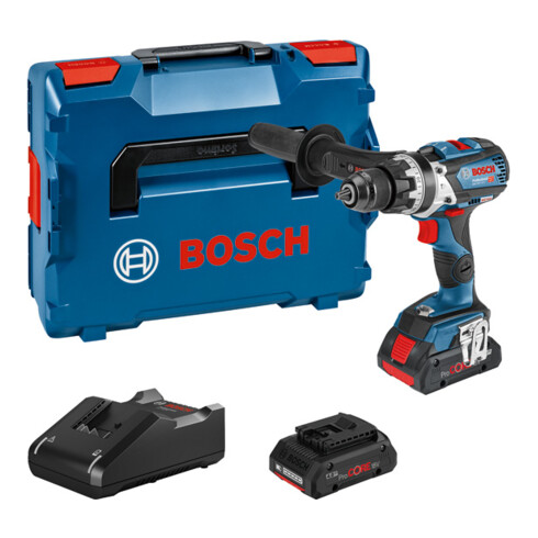 Perceuse à percussion sans fil Bosch GSB 18V-110 C, 2 x piles ProCORE18V, chargeur rapide