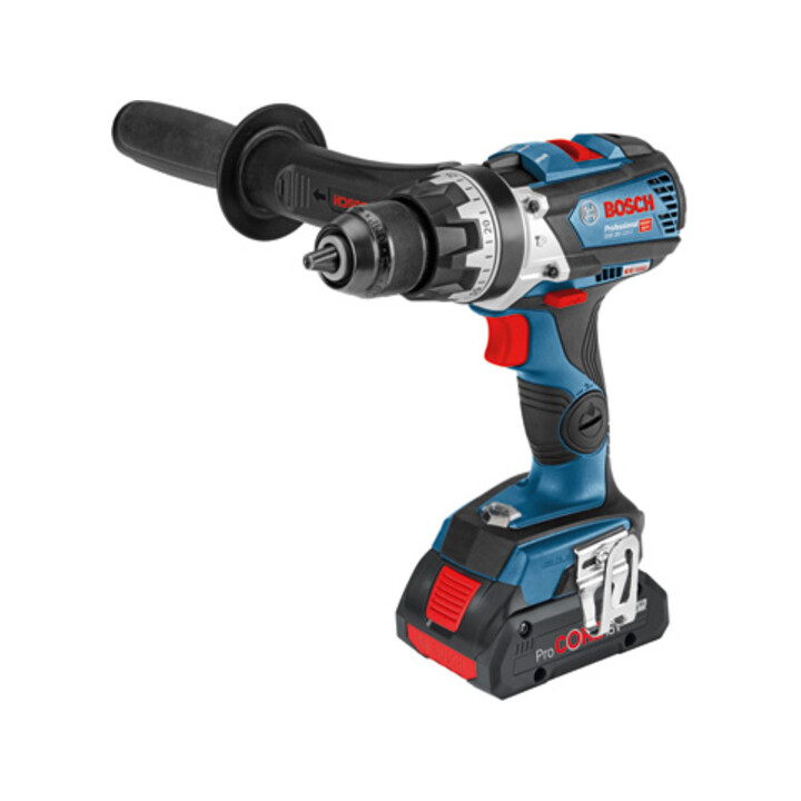 Perceuse à percussion sans fil Bosch GSB 18V-110 C, version Solo avec poignée supplémentaire