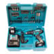Perceuse à percussion sans fil Makita 12 V max / 2.0 Ah, 2 batteries + chargeur dans une valise de transport HP333DSAX1