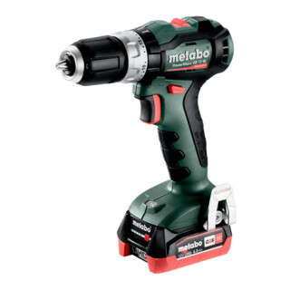 Perceuse à percussion sans fil Metabo PowerMaxx SB 12 BL dans metaBOX 118, 12V 2x4Ah LiHD + ASC 55