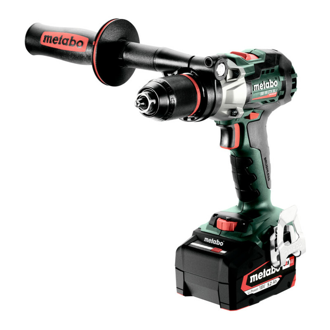 Perceuse à percussion sans fil Metabo SB 18 LTX BL I valise plastique ; 18V 2x5.2Ah Li-Ion + ASC 55