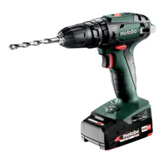 Perceuse à percussion sans fil Metabo SB 18 metaBOX 145 ; 18V 2x2Ah Li-Ion + SC 30