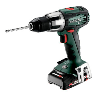 Perceuse à percussion sans fil SB 18 LT Compact metabo, Coffret, 18V 2x2Ah Li-Ion + ASC 55