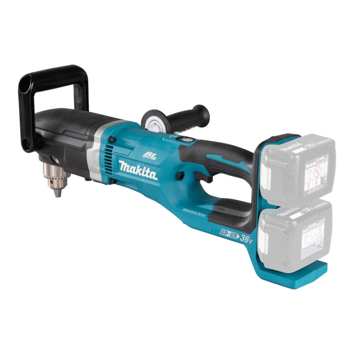 Perceuse angulaire sans fil Makita DDA460ZK 2x18 V (sans batterie, sans chargeur) en mallette de transport