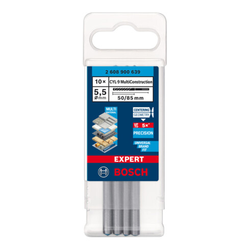 Perceuse Bosch Expert MultiConstruction CYL-9, 5,5 x 50 x 85 mm