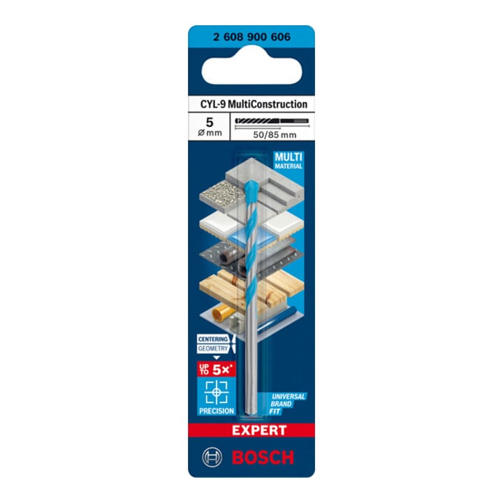 Perceuse Bosch Expert MultiConstruction CYL-9, 5 x 50 x 85 mm