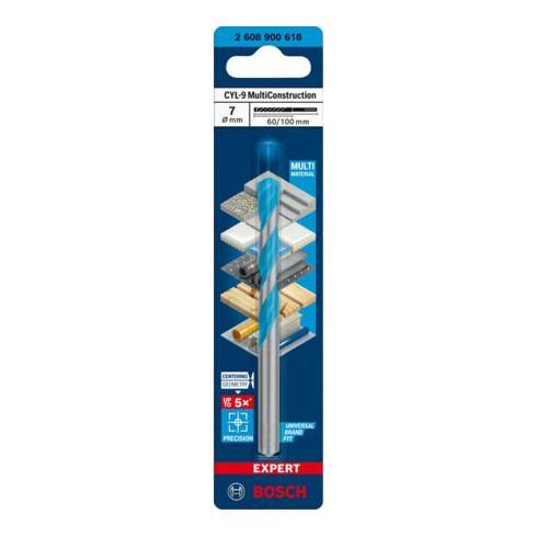 Perceuse Bosch Expert MultiConstruction CYL-9, 7 x 60 x 100 mm