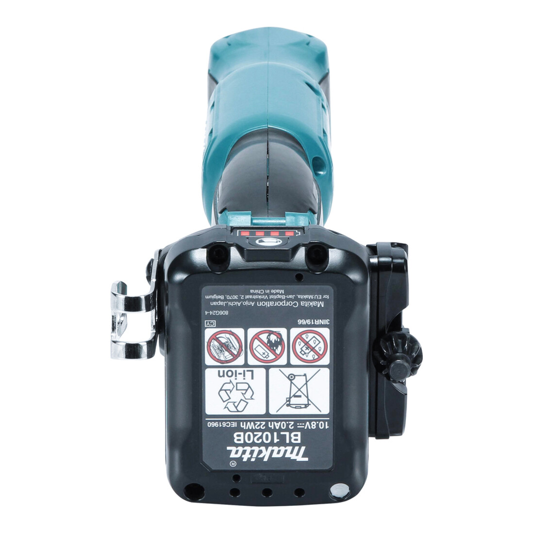 Perceuse d'angle Makita à batterie 10,8 V / 1,5 Ah, 2 batteries + chargeur dans le MAKPAC DA332DSYJ