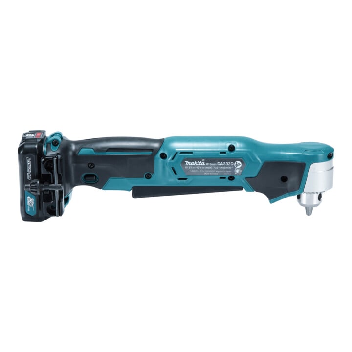 Perceuse d'angle Makita à batterie 10,8 V / 1,5 Ah, 2 batteries + chargeur dans le MAKPAC DA332DSYJ