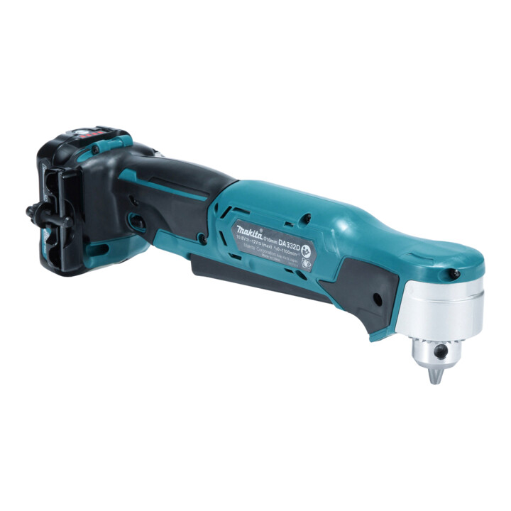 Perceuse d'angle Makita à batterie 10,8 V / 1,5 Ah, 2 batteries + chargeur dans le MAKPAC DA332DSYJ