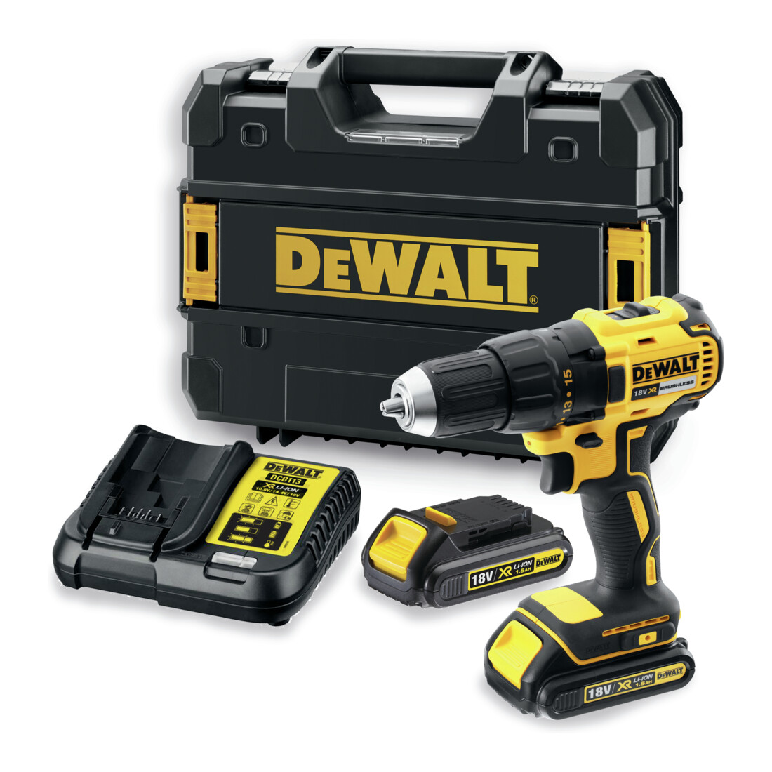 Perceuse DEWALT 18V / 1,5 Ah DCD777S2T-QW