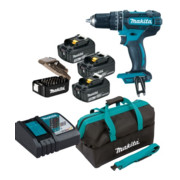 Perceuse Makita à percussion sans fil 18V set DHP482RFX3-1