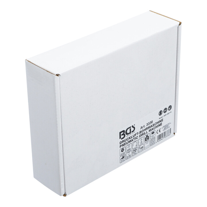 Perceuse pneumatique BGS avec mandrin rapide 10 mm, rotation à droite