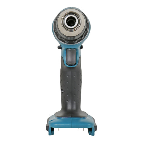 Perceuse sans fil Makita 18 V DDF453 dans une mallette avec compartiment de rangement pour petites pièces