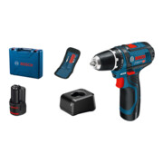 Perceuse sans fil professionnelle Bosch GSR 12V 15, kit d'accessoires, coffret