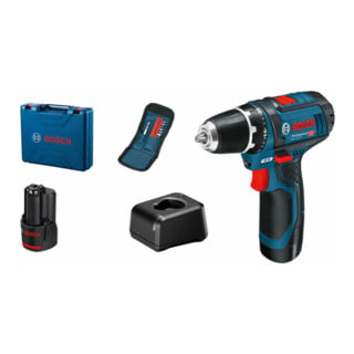 Perceuse sans fil professionnelle Bosch GSR 12V 15, kit d'accessoires, coffret