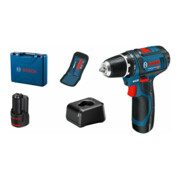Perceuse sans fil professionnelle Bosch GSR 12V 15, kit d'accessoires, coffret