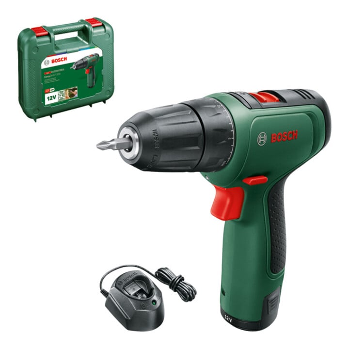 Perceuse-visseuse 2 vitesses sans-fil EasyDrill 1200 Bosch avec 1x batterie PBA 12V 1.5Ah O-A
