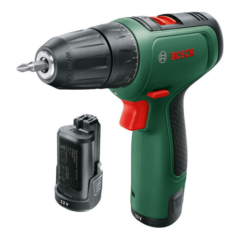 Perceuse-visseuse 2 vitesses sans-fil EasyDrill 1200 Bosch avec 2x batteries PBA 12V 1.5Ah O-A