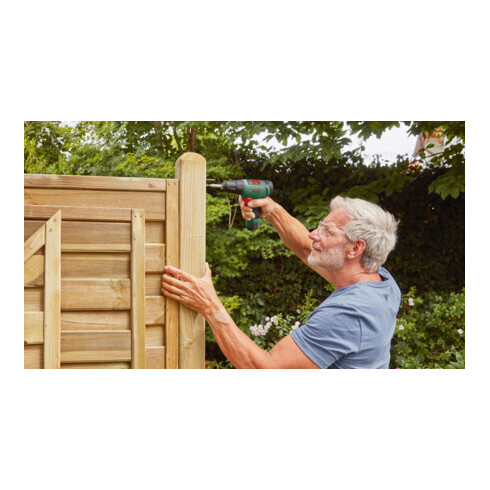 Perceuse-visseuse 2 vitesses sans-fil EasyDrill 1200 Bosch avec 2x batteries PBA 12V 1.5Ah O-A