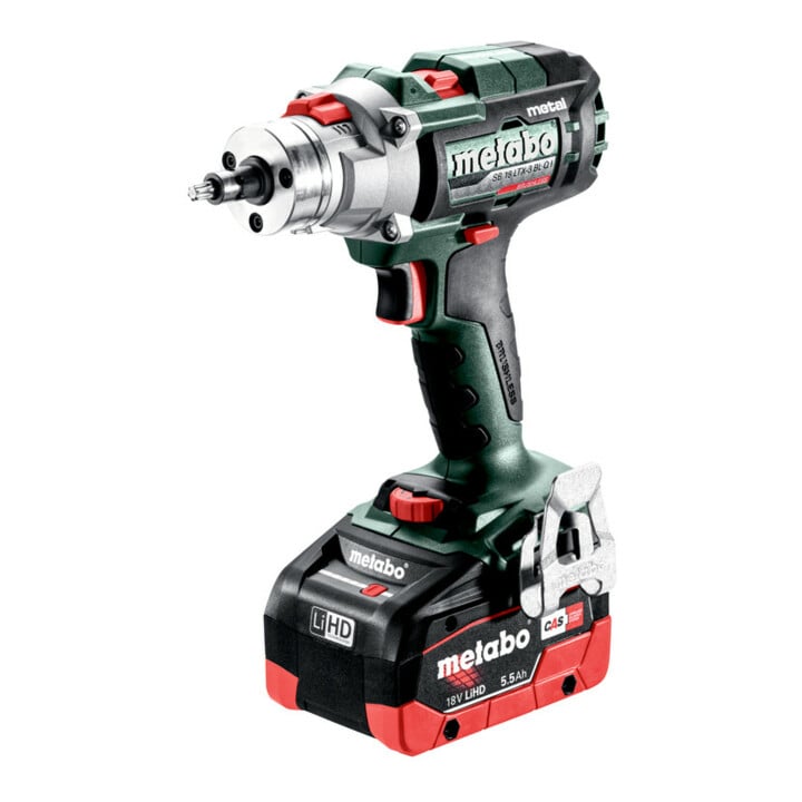 Perceuse-visseuse à percussion sans fil à 3 vitesses Metabo SB 18 LTX-3 BL Q I métal, carton
