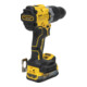 Perceuse-visseuse à percussion sans fil DEWALT 18V XR (sans balais) incl. 2x batterie Powerstack (18 Volt / 1,7 Ah) avec technologie de batterie Pouch DCD805E2T-QW