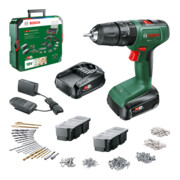 Perceuse-visseuse à percussion sans fil EasyImpact 18V-40 Bosch + SystemBox, 2 x batterie PBA-5