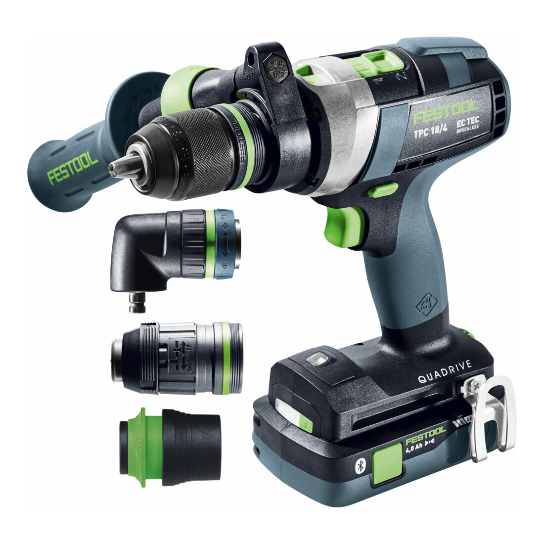 Perceuse-visseuse à percussion sans fil Festool TPC 18/4 5,0/4,0 I-Set/XL QUADRIVE