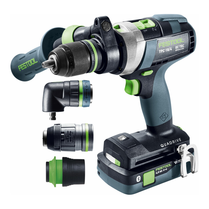 Perceuse-visseuse à percussion sans fil Festool TPC 18/4 5,0/4,0 I-Set/XL QUADRIVE