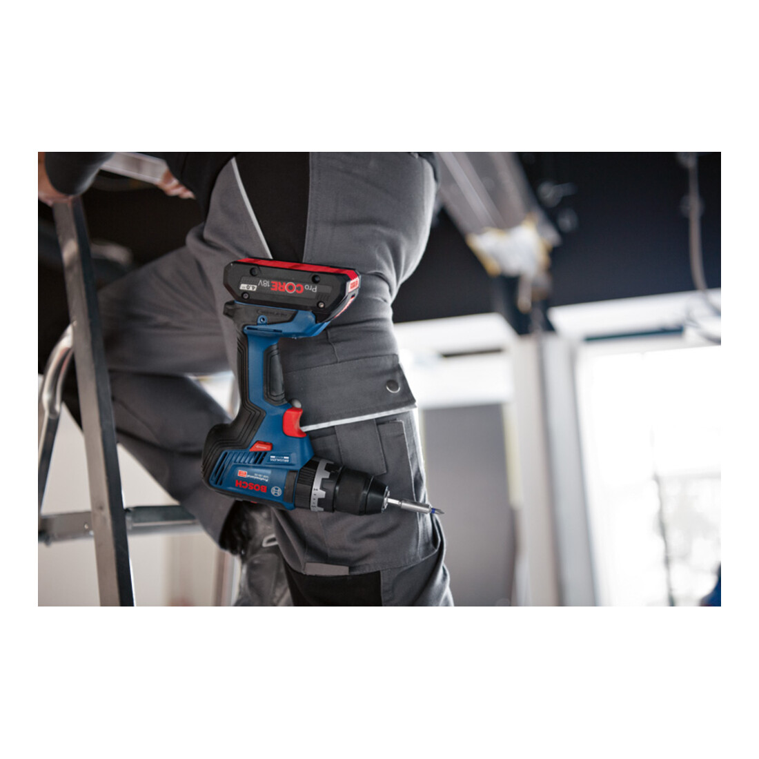 Perceuse-visseuse à percussion sans fil GSB 18V-55 Bosch