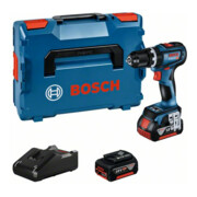 Perceuse-visseuse à choc sans fil GSB 18V-90 C Bosch, 2 batteries GBA 18V 5.0Ah, chargeur et L-BOXX