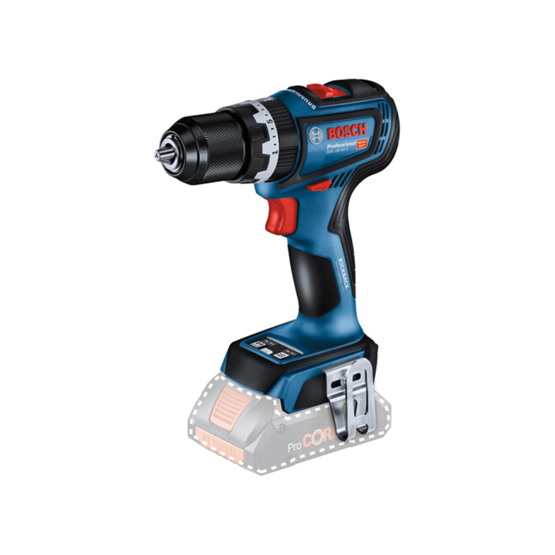 Perceuse-visseuse à percussion sans fil GSB 18V-90 C Bosch