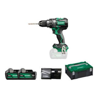 Perceuse-visseuse à percussion sans fil HiKOKI DV18DC (5,0 Ah) (HSC II) + 2x batteries BSL1850MA