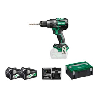 Perceuse-visseuse à percussion sans fil HiKOKI DV18DC (5,0 Ah) (HSC II) + 2x batteries BSL36A18