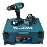 Makita Perceuse-visseuse à percussion sans fil 18V avec lampe batterie DHP453RYLJ-1