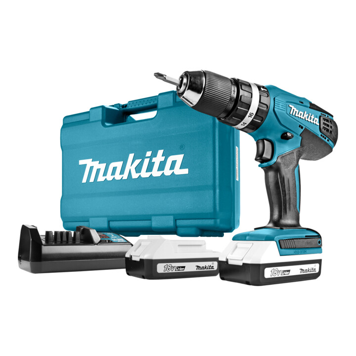 Perceuse-visseuse à percussion sans fil Makita HP457DWE10