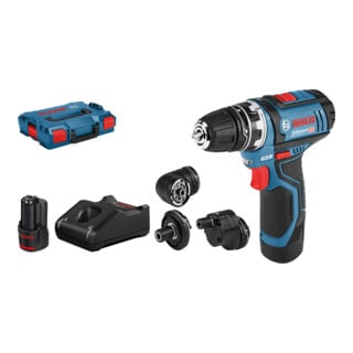 Perceuse-visseuse sans fil BOSCH à mandrin interchangeable GSR1215FC +L-BOXX