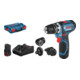 Perceuse-visseuse sans fil BOSCH à mandrin interchangeable GSR1215FC +L-BOXX-2