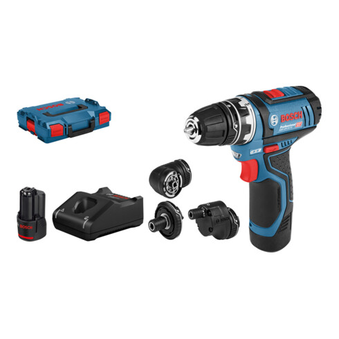 Perceuse-visseuse sans fil BOSCH à mandrin interchangeable GSR1215FC +L-BOXX