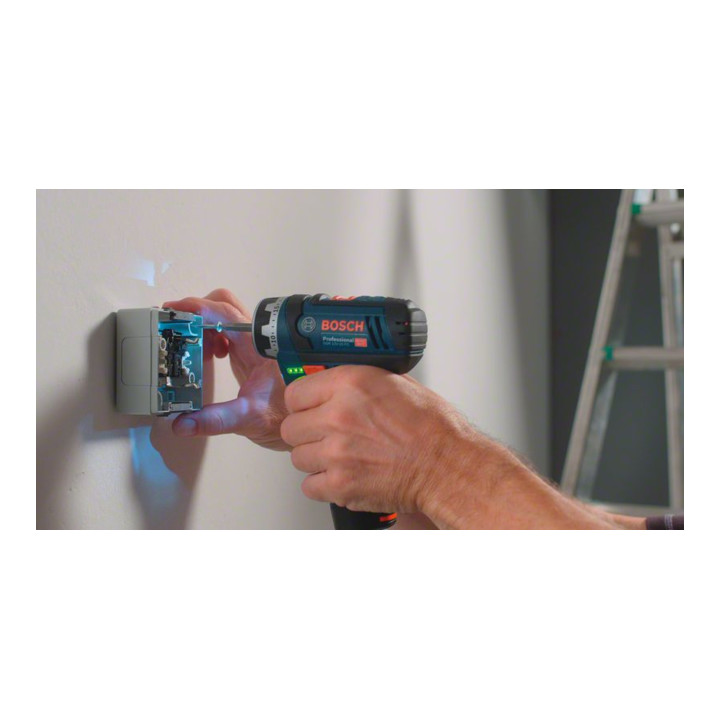 Perceuse-visseuse sans fil BOSCH à mandrin interchangeable GSR1215FC +L-BOXX