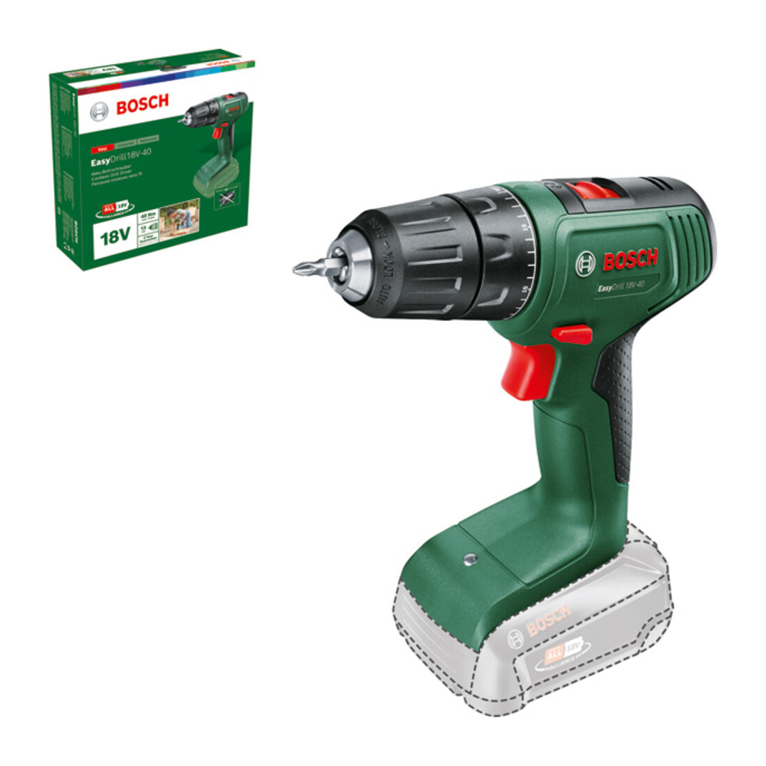 Perceuse-visseuse sans fil Bosch EasyDrill 18V-40