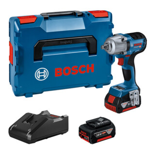 Perceuse-visseuse sans fil Bosch GDS 18V-450 HC, 2 batteries 5,0Ah ; GAL 18V-40