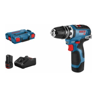 Perceuse-visseuse sans fil Bosch GSR 12V-35 FC avec 2 batteries Li-Ion 3,0 Ah, 1 adaptateur, L-BOXX