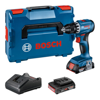 Perceuse-visseuse sans fil Bosch GSR 18V-45 avec 2x batterie 2,0Ah et chargeur dans L-BOXX